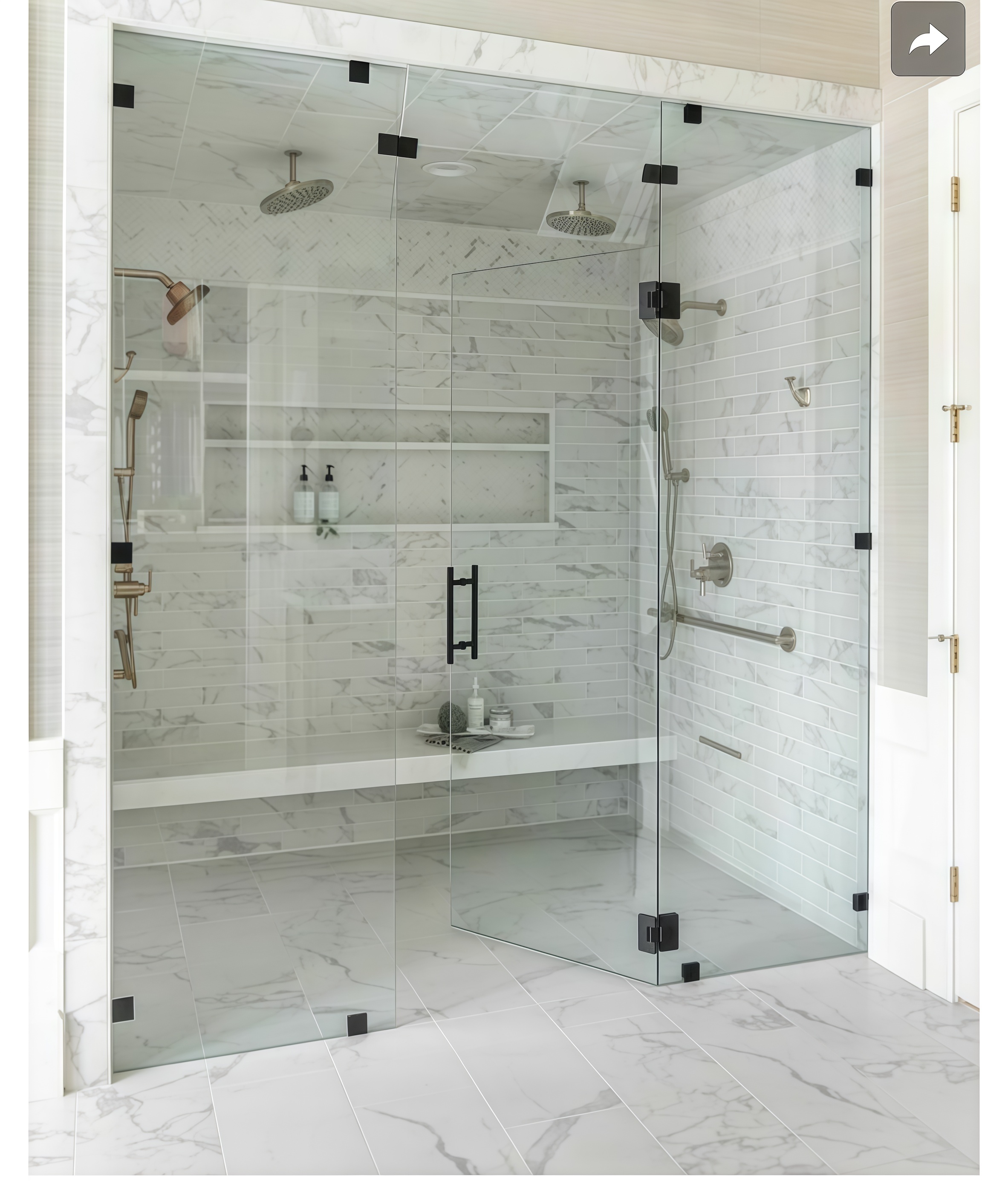 Bathroom Glass Clip-3